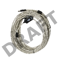 Кабель VCOM VUS7049-15M Кабель-адаптер USB2.0-repeater, удлинительный активный <Am-->Af> 15м