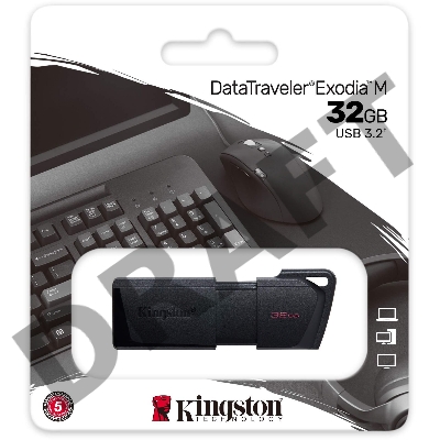 Флеш Диск Kingston 32Gb DataTraveler Exodia M DTXM/32GB USB3.0 черный/черный