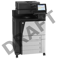 МФУ HP Color LaserJet Enterprise Flow M880z, цветной лазерный принтер/сканер/копир/факс A3+, 46 ppm, 1200dpi,1,5Gb,5trays100+4*500 ,Duplex,ADF200,Enc.HDD320Gb,PS,USB/GigEth/FIH/HI P,JetLink,LCD8i,KensLock,1y warr, замена CE664A CM6030, CE665A CM6030f, Q39