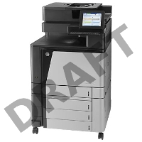МФУ HP Color LaserJet Enterprise Flow M880z, цветной лазерный принтер/сканер/копир/факс A3+, 46 ppm, 1200dpi,1,5Gb,5trays100+4*500 ,Duplex,ADF200,Enc.HDD320Gb,PS,USB/GigEth/FIH/HI P,JetLink,LCD8i,KensLock,1y warr, замена CE664A CM6030, CE665A CM6030f, Q39