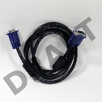 Кабель VGA 1.8м Aopen/Qust (ACG341AD-1.8M) Кабель монитор-SVGA card 15M-15M 1,8m 2 фильтра 6938510840929