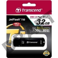Флеш Диск Transcend 32Gb Jetflash 750 TS32GJF750K USB3.0 черный