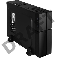 Корпус Aerocool Playa Slim черный mATX 1x80mm 2xUSB3.0 audio bott PSU