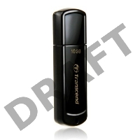 Флеш Диск Transcend 16Gb Jetflash 350 TS16GJF350 USB2.0 черный