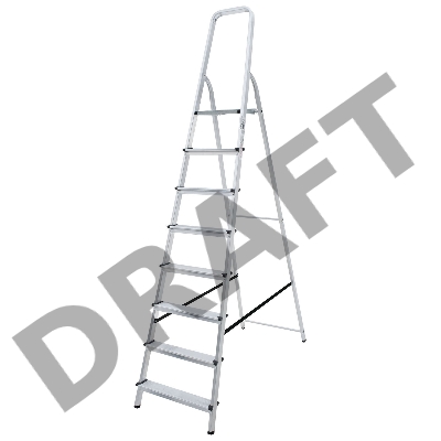 Стремянка Новая Высота NV1110 односторонняя алюминий 8ступ. (1110108)