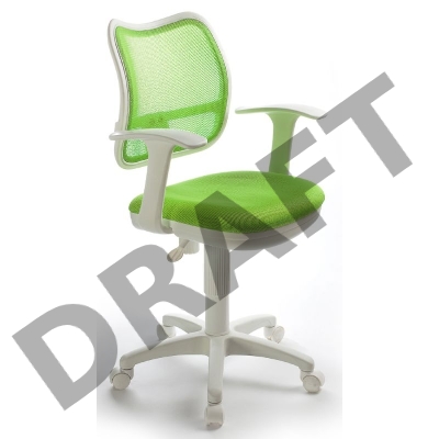 Кресло Бюрократ CH-W797/SD/TW-18 спинка сетка салатовый сиденье салатовый TW-18 колеса белый/салатовый (пластик белый)