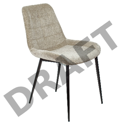 Стул для кухни Бюрократ KF-6 песочный Light 21 металл черный на ножках (KF-6/LT21)