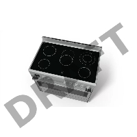 Электрическая плита с духовкой BOSCH HCB738357M Отдельностоящая Series 8, 846-880 x 898 x 600, 5 зон готовки мощностью 1.2-2.2 кВт, духовка на 112 л мощностью 3.1 кВт, 8 режимов работы, гриль, каталитическое покрытие духовки, регулируемая высота плиты