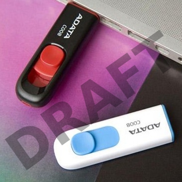Флеш Диск ADATA Flash Drive 32Gb С008 AC008-32G-RKD {USB2.0, Black-Red}