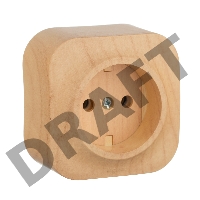 Электроустановочные изделия Legrand Legrand 782270 Розетка без заземления без шторок (Дерево)