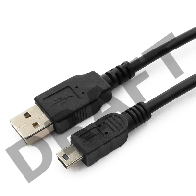 Кабель USB 2.0 Gembird/Cablexpert, мультиразъем USB, AM/miniB 5P, 1м, пакет  CC-5PUSB2D-1M 