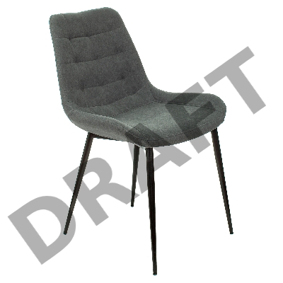 Стул для кухни Бюрократ KF-6 металл черный на ножках (KF-6/ALFA44)