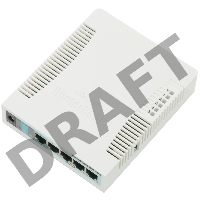 Роутер беспроводной MikroTik RB951G-2HND N300 10/100/1000BASE-TX белый