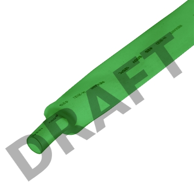 Трубка термоусадочная 25.0/12.5 1м зел. Rexant 22-5003