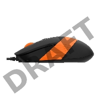 Мышь A4 Fstyler FM10 черный/оранжевый оптическая (1600dpi) USB (4but)