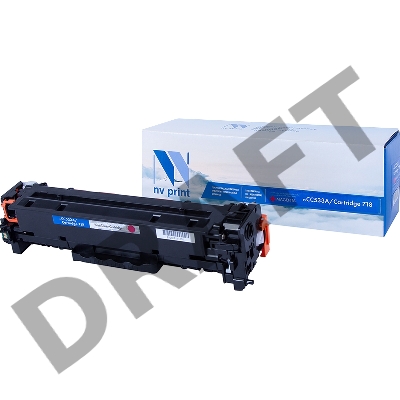 Картридж NV Print совместимый HP CC533A/Canon 718 Magenta для для LJ Color CP2025/ (2800k)