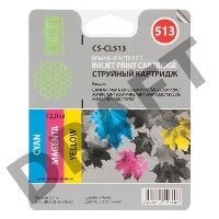 Картридж струйный Cactus CS-CL513 трехцветный для Canon Pixma MP240/ MP250 (12ml)