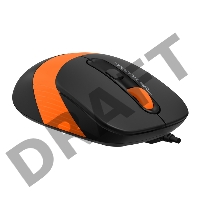 Мышь A4 Fstyler FM10 черный/оранжевый оптическая (1600dpi) USB (4but)