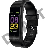 Смарт-браслет SunWind SB25 TFT корп.:черный рем.:черный (SB25B)