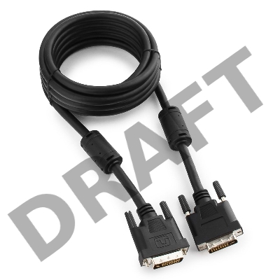 Кабель DVI-D single link Gembird/Cablexpert , 19M/19M, 3.0м, черный, экран, феррит.кольца, пакет(CC-DVI-BK-10)