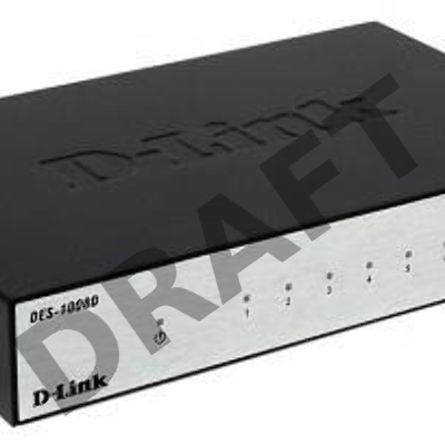 Сетевое оборудование D-Link DES-1008D/(K2A/K3A)RU/J1A/J2A/L2A/L2B Неуправляемый коммутатор с 8 портами 10/100Base-TX
