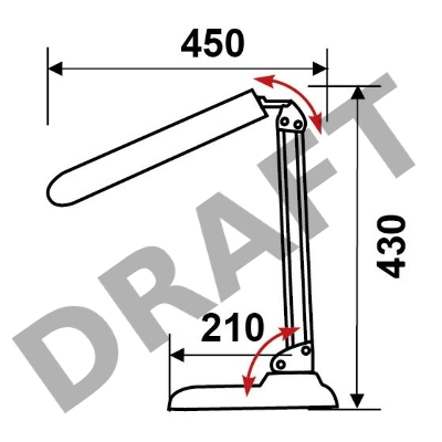 Светильник настольный Трансвит Delta1U/Wh на подставке G23 люминесцентный белый 11Вт