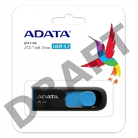 Флеш диск  ADATA Flash Drive 64Gb UV128 AUV128-64G-RBE {USB3.0, BLACK/BLUE}