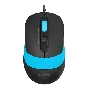 Мышь A4Tech Fstyler FM10 черный/синий оптическая (1600dpi) USB (4but)