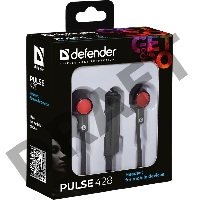 Наушники DEFENDER Pulse 428 черный, вставки 63428