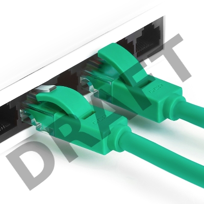 Патч-корд Greenconnect Патч-корд UTP прямой 15 m AWG24 кат.5е,  RJ45,  медь, литой (Зеленый), пластик пакет (GCR-LNC05-15.0m)