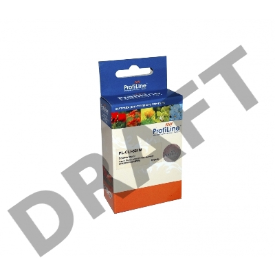 Картридж PL-CLI-521M для принтеров Canon Pixma IP3600/IP4600/MP540/MP550/MP620/MP630/MP980 с чипом водн ProfiLine