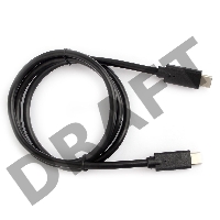 Кабель USB Cablexpert CCP-USB-CMCM2-1M, USB3.1 Type-C/Type-C, Gen.2, 10Gbit/s, 5A, 1м, пакет