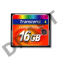 Флеш карта CF 16Gb 133x Type I Transcend (TS16GCF133)