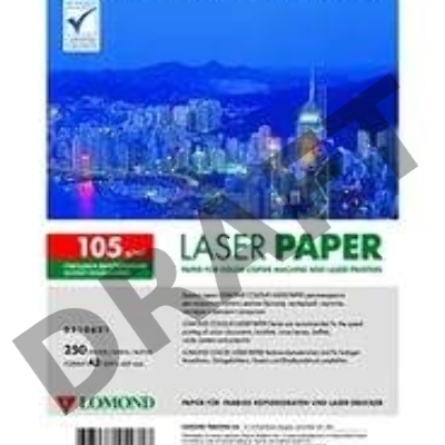 Фотобумага LOMOND Двухсторонняя Глянцевая, для лазерной печати, 105 г/м2, А3/250л.
