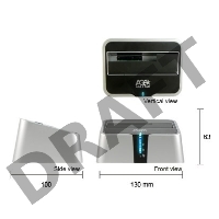 Док-станция для HDD AgeStar 3UBT2 SATA пластик серебристый 1