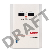 Стабилизатор напряжения Powerman AVS-P Voltage Regulator 3000VA, Digital Indication, Wall Mount, Hardwire Input/Output, 230V, 1 year warranty, White