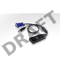 Модуль удлинителя VGA+K/M USB  ATEN (KA7570-AX) 40 метр., 1xUTP Cat5e, для подкл. комп. к перекл. KH15xxA/KH15xxAi/KL15xxA/KL15xxAi/KH25xxA, макс.разр