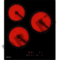 Встраиваемая электрическая панель Graude EK 45.0 S / 45 см, Электрическая,  стеклокерамика, 5.1 х 45 х 52 см, 9 ступеней нагрева, Функция таймера, Индикация нагрева, Индикация красного цвета,  Автоматическое отключение, защита от детей, сенсороное управле