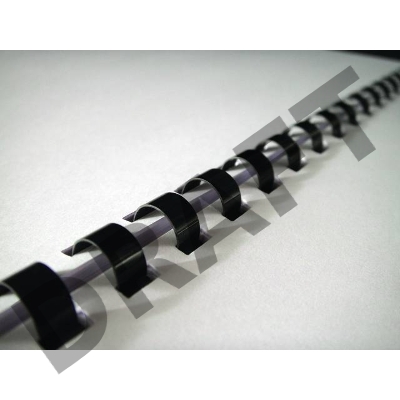 Пружины для переплета пластиковые Fellowes 38мм (на 281-340 листов) черный (50шт) (FS-53497)