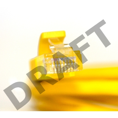 Патч-корд Greenconnect Патч-корд UTP прямой 1 m AWG24 кат.5е,  RJ45,  медь, литой (Желтый), пластик пакет (GCR-LNC02-1.0m)