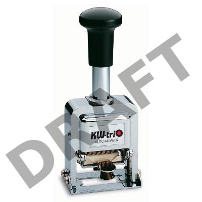 Нумератор Kw-Trio 20700 металл серебристый