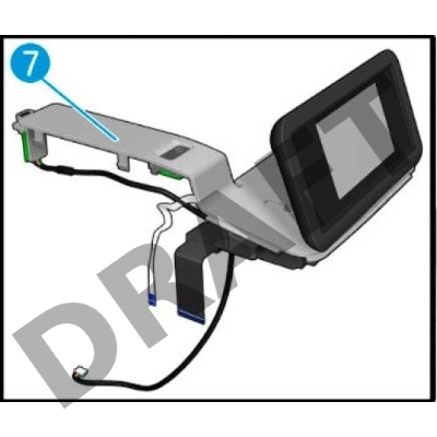 Панель управления (дисплей) в сборе HP DJ T830 MFP (F9A30-67043)