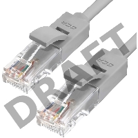 Патч-корд Greenconnect прямой 6.0m UTP кат.5e, серый, позолоченные контакты, 24 AWG, литой, GCR-LNC03-6.0m, ethernet high speed 1 Гбит/с, RJ45, T568B Greenconnect Патч-корд прямой 6.0m UTP кат.5e, серый, позолоченные контакты, 24 AWG, литой, GCR-LNC03-6.0