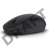 Мышь Dell WM126 черный/Tattoo оптическая (1000dpi) беспроводная USB (3but)