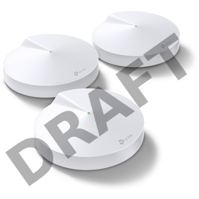 Маршрутизатор TP-Link TP-Link DECO M5(3-PACK) AC1300 Домашняя Wi-Fi система, чипсет Qualcomm, два диапазона (Dual-Band), поддержка стандартов 802.11ac/a/b/g/n, 717 МГц четырёхъядерный процессор, Bluetooth 4.2, 2 гигабитных порта Ethernet, 1 порт USB Type-