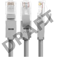 Патч-корд Greenconnect прямой 6.0m UTP кат.5e, серый, позолоченные контакты, 24 AWG, литой, GCR-LNC03-6.0m, ethernet high speed 1 Гбит/с, RJ45, T568B Greenconnect Патч-корд прямой 6.0m UTP кат.5e, серый, позолоченные контакты, 24 AWG, литой, GCR-LNC03-6.0