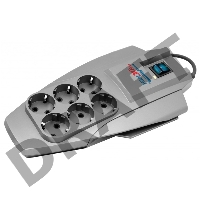 Сетевой фильтр Pilot X-Pro 3м (6 розеток) серый (коробка)