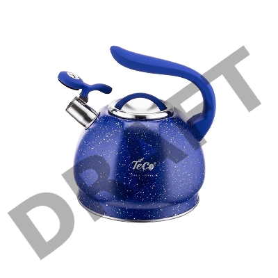 Чайник TECO TC-122-BL (3 л. со свистком,нерж.сталь стали)