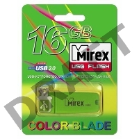 Флеш Диск 16GB Mirex Chromatic, USB 2.0, Зеленый