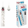 Сетевой фильтр Buro 500SH-10-W 10м (5 розеток) белый (коробка)